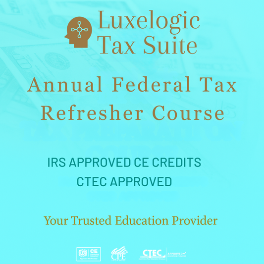 Annual Federal Tax Refresher Course